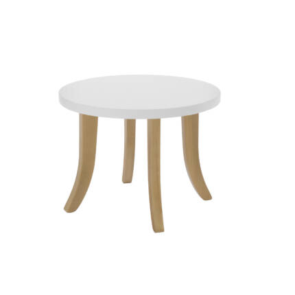 Stolik Biały Okrągły