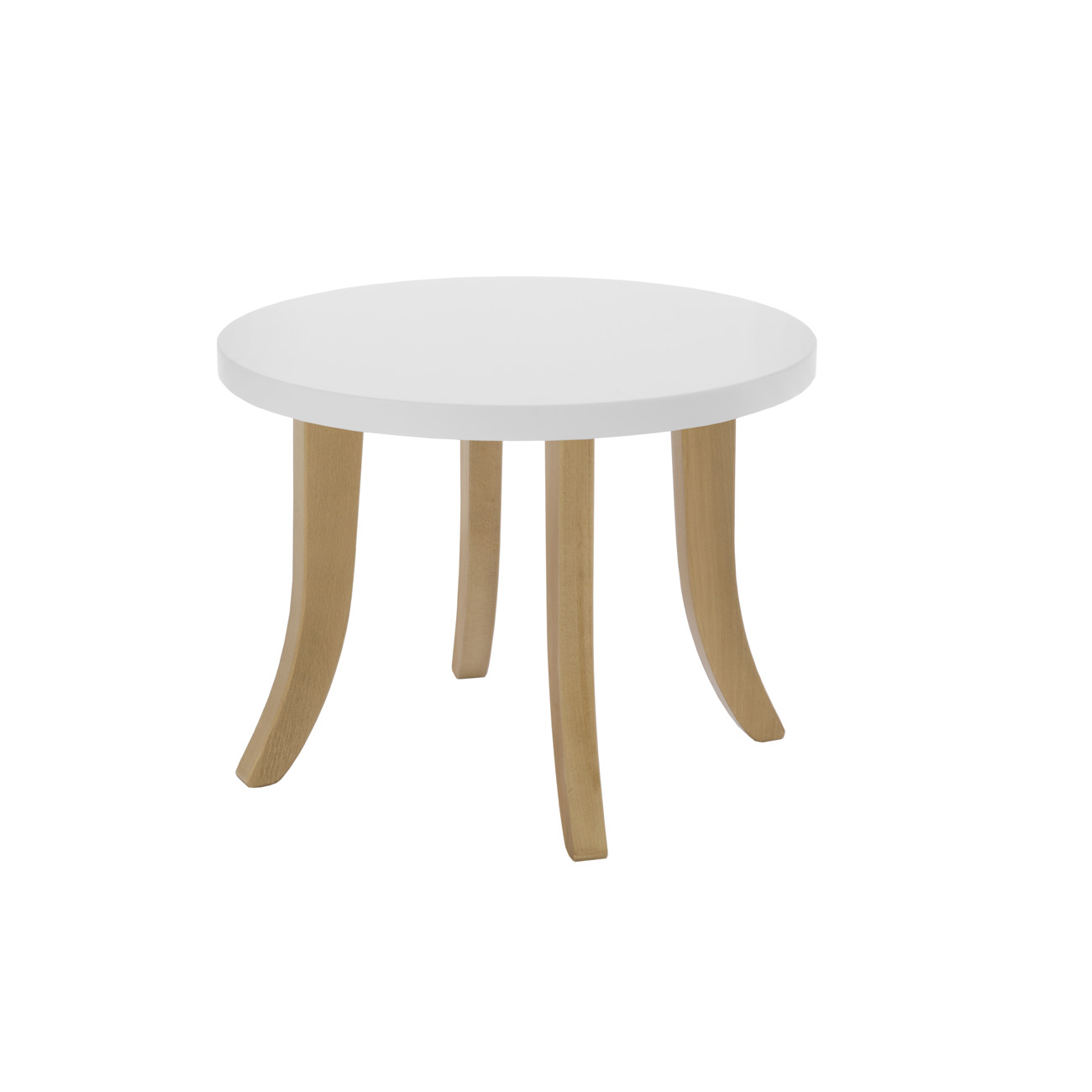 Stolik Biały Okrągły