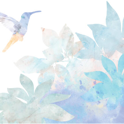 Wizualizacja turkusowy świt koliber