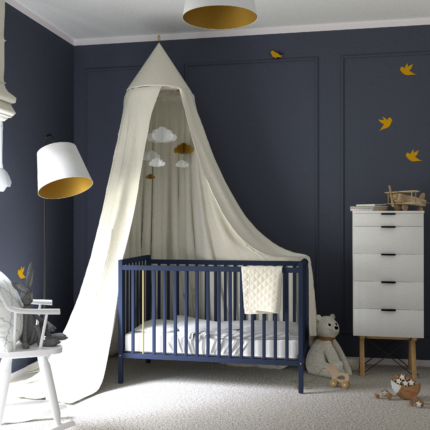 Wizualizacja pokój noworodka - chłopca